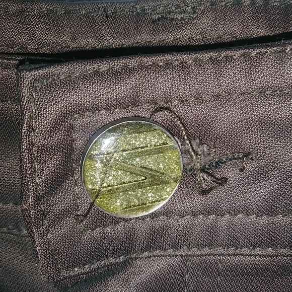 Red & Black 32x31 High Waisted Brown Rip Stop Pants - Picture 6 of 9